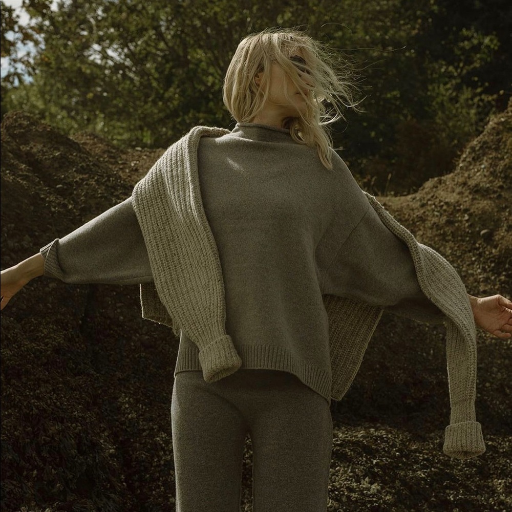 James Street Marled Funnel sweater